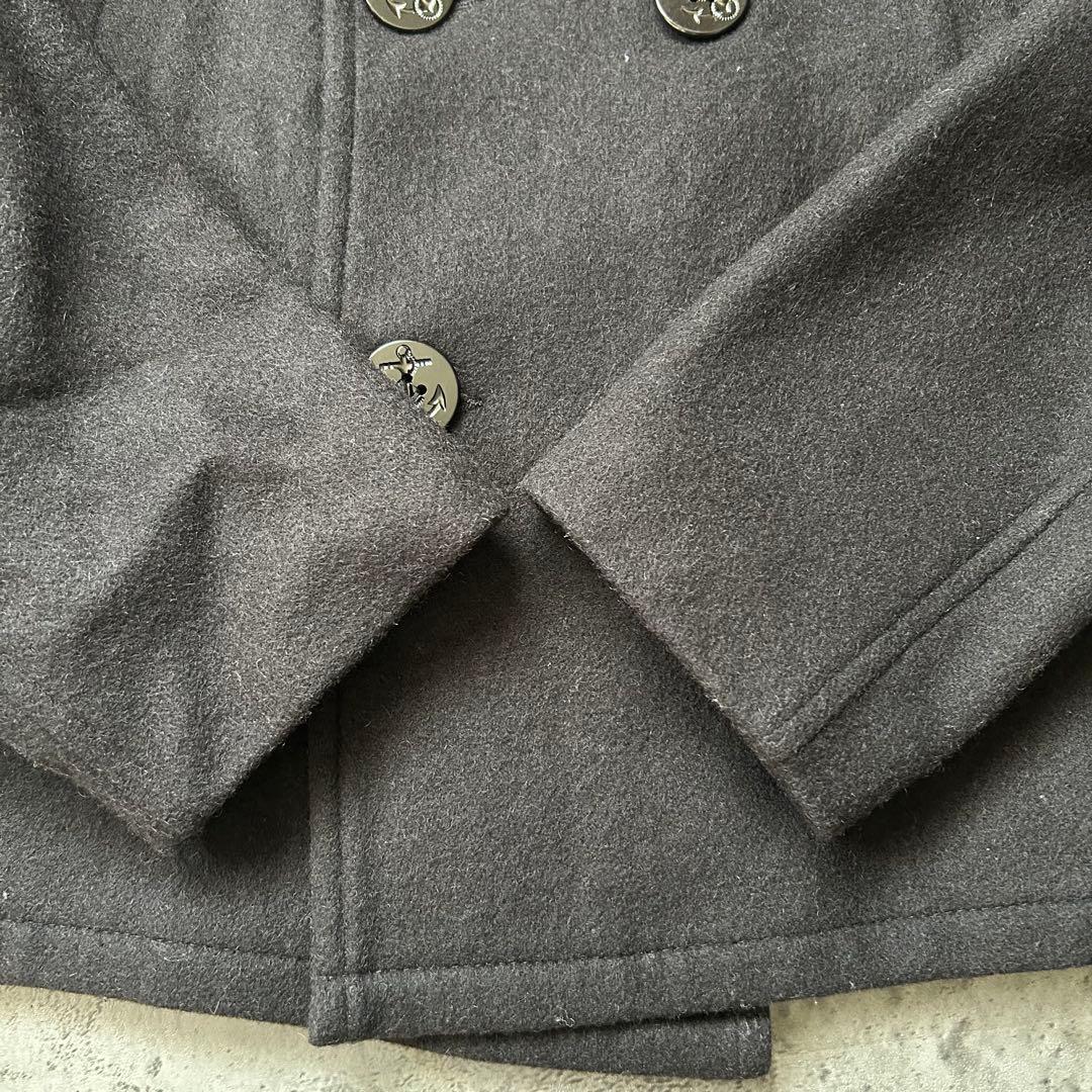 未使用級 USA製 FIDELITY ピーコート L ブラック フェデリティー