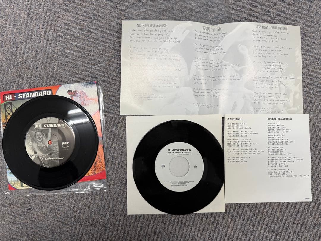 Hi-STANDARD 4枚セット　シングルレコード