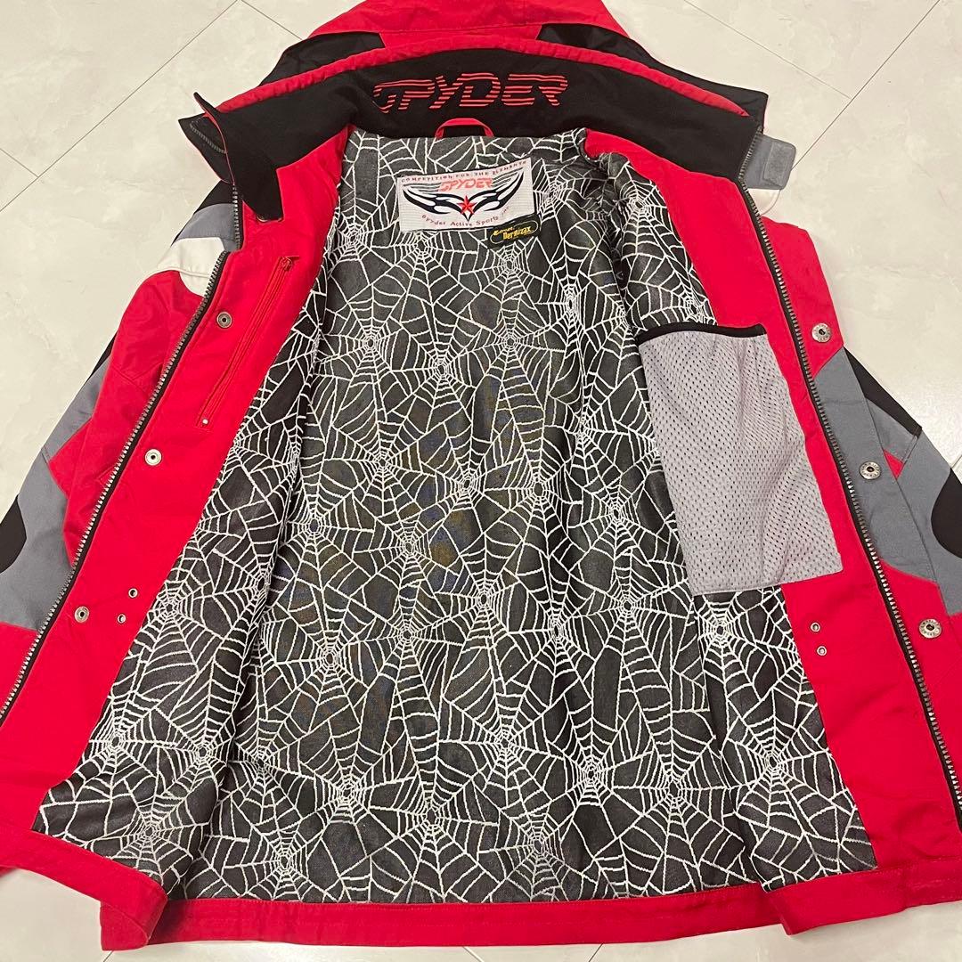 SPYDER スパイダー　メンズ　ウィンタージャケット　スノーウェア　黒×赤
