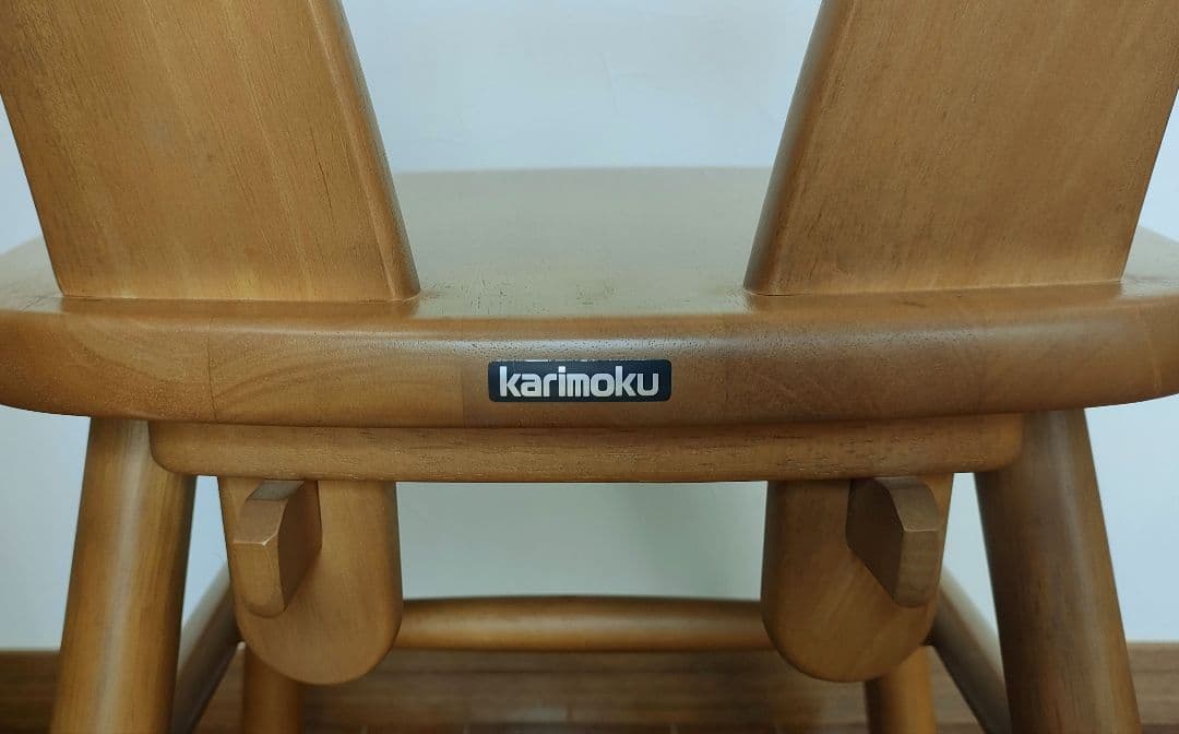 カリモク木製ダイニングチェア 1脚②