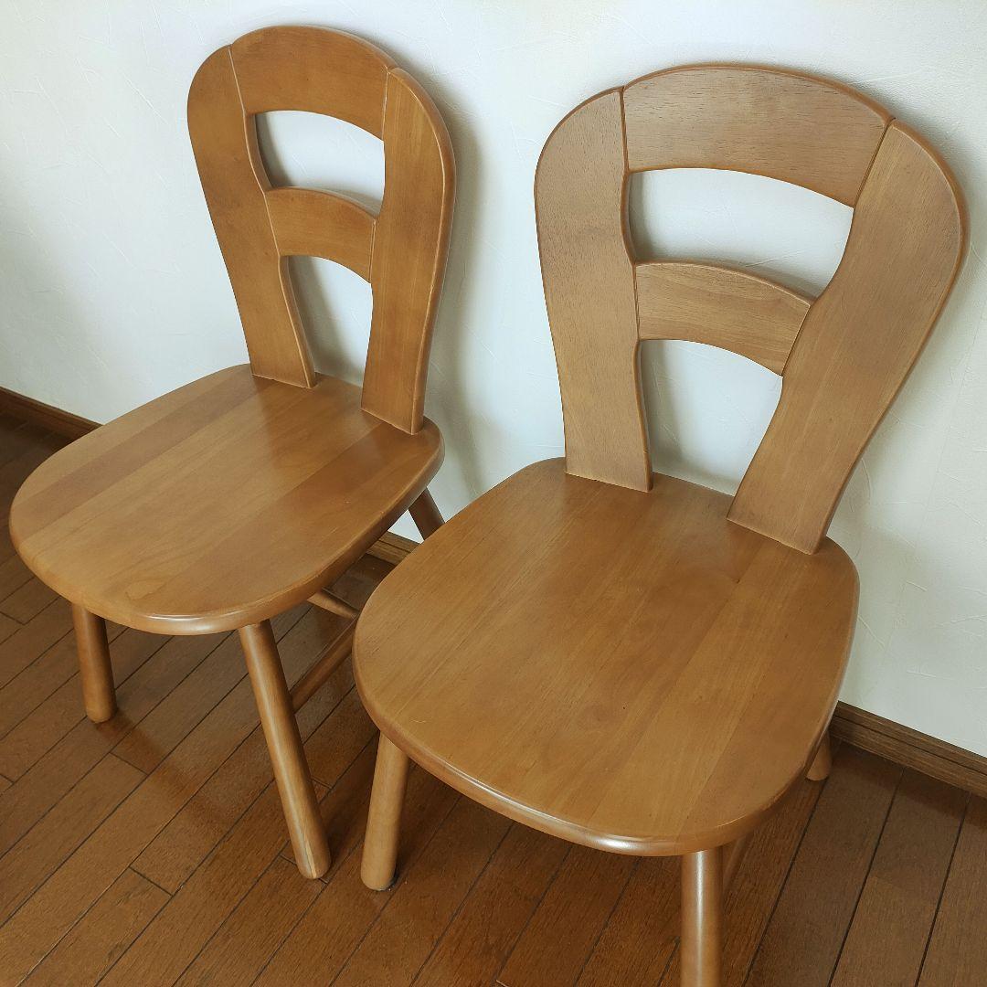 カリモク木製ダイニングチェア 1脚②