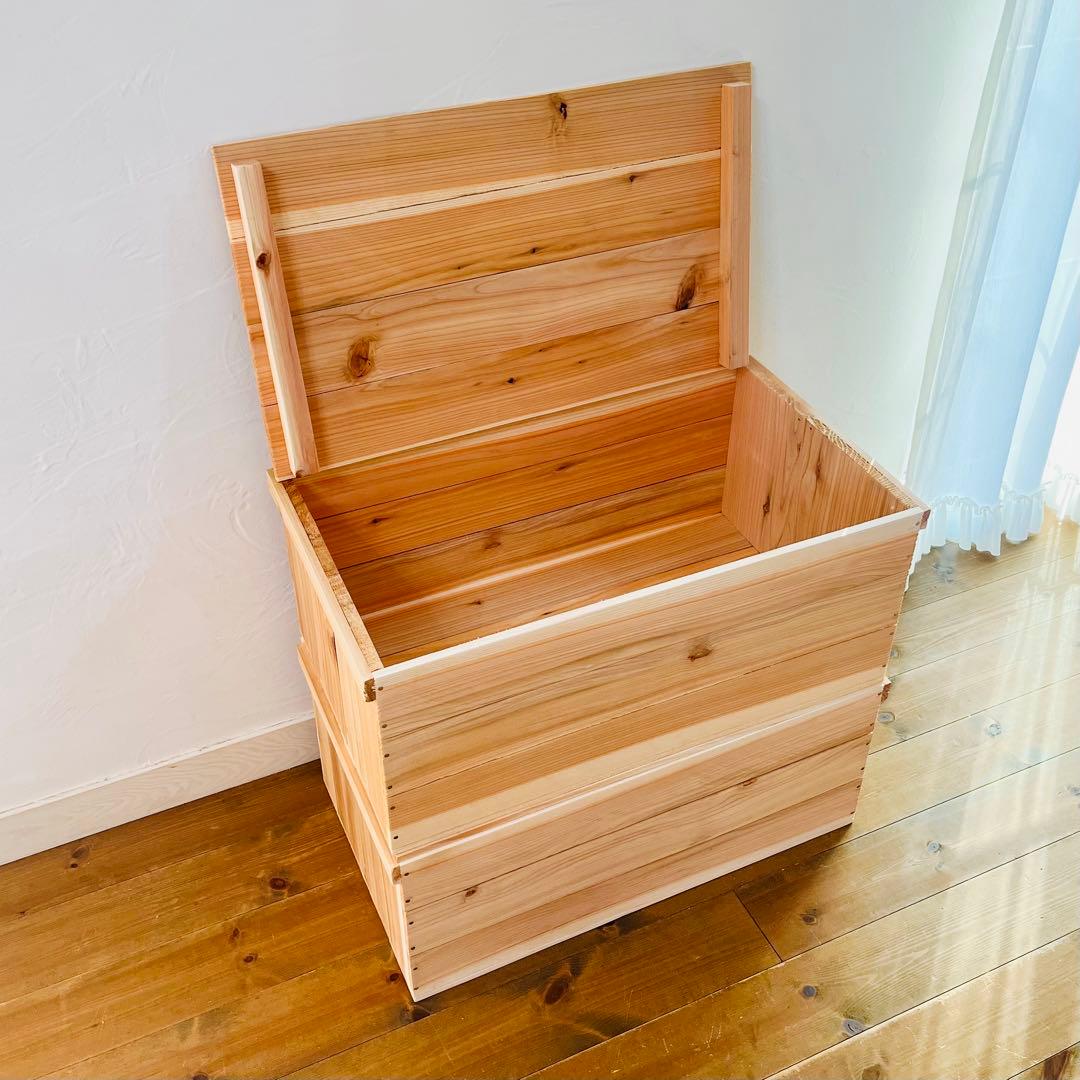 新品 蓋付 りんご箱 A4 サイズ 6箱 / 収納 木箱 ケース ボックス 箱