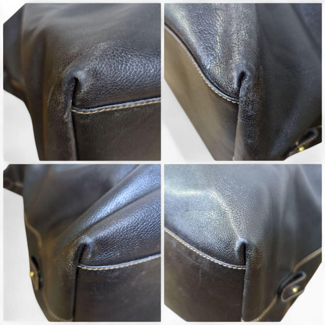 Dunhill ダンヒル ボストンバッグ 2way レザー 黒 大容量 ビジネス