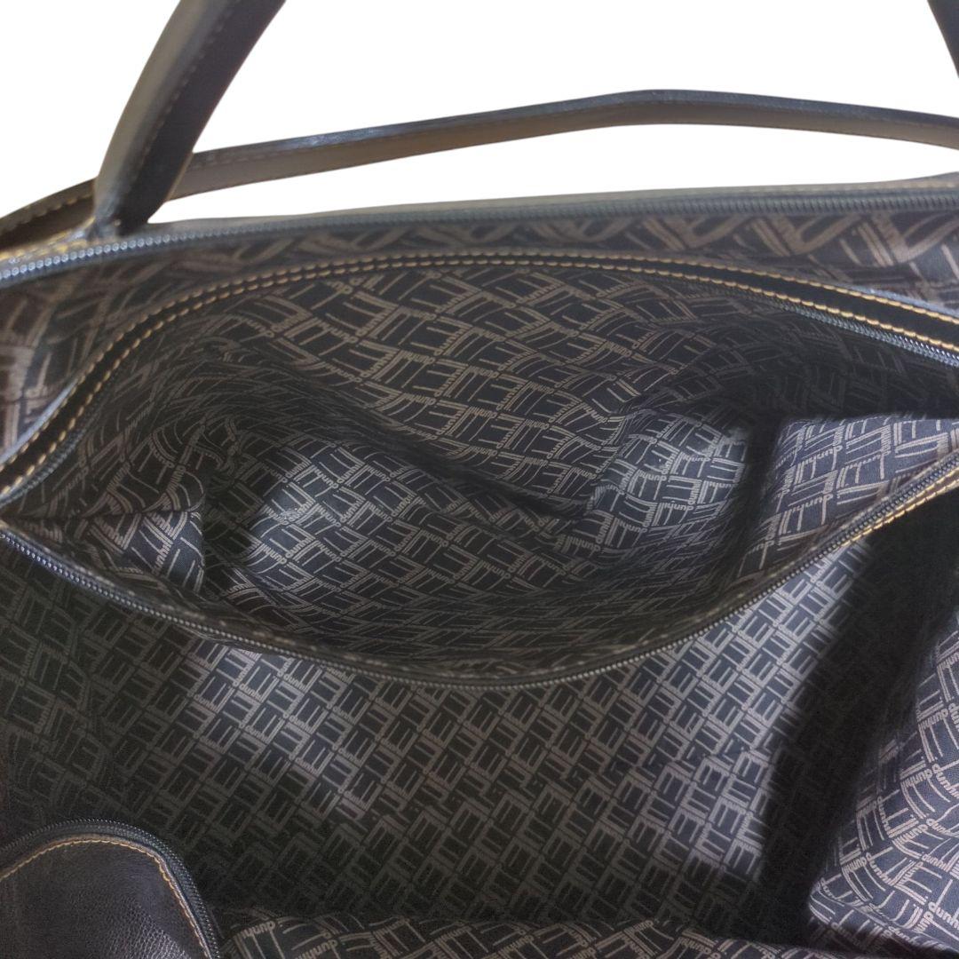 Dunhill ダンヒル ボストンバッグ 2way レザー 黒 大容量 ビジネス