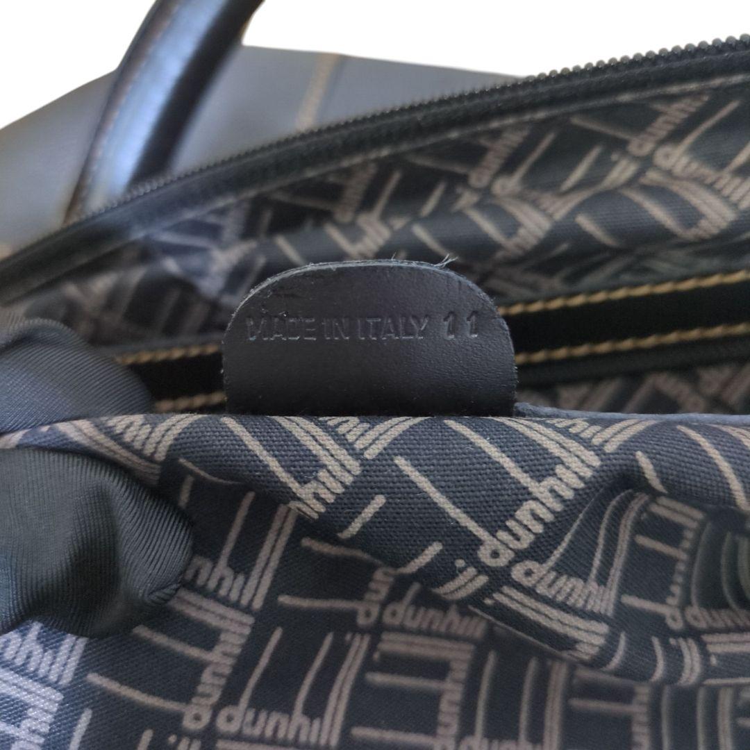 Dunhill ダンヒル ボストンバッグ 2way レザー 黒 大容量 ビジネス