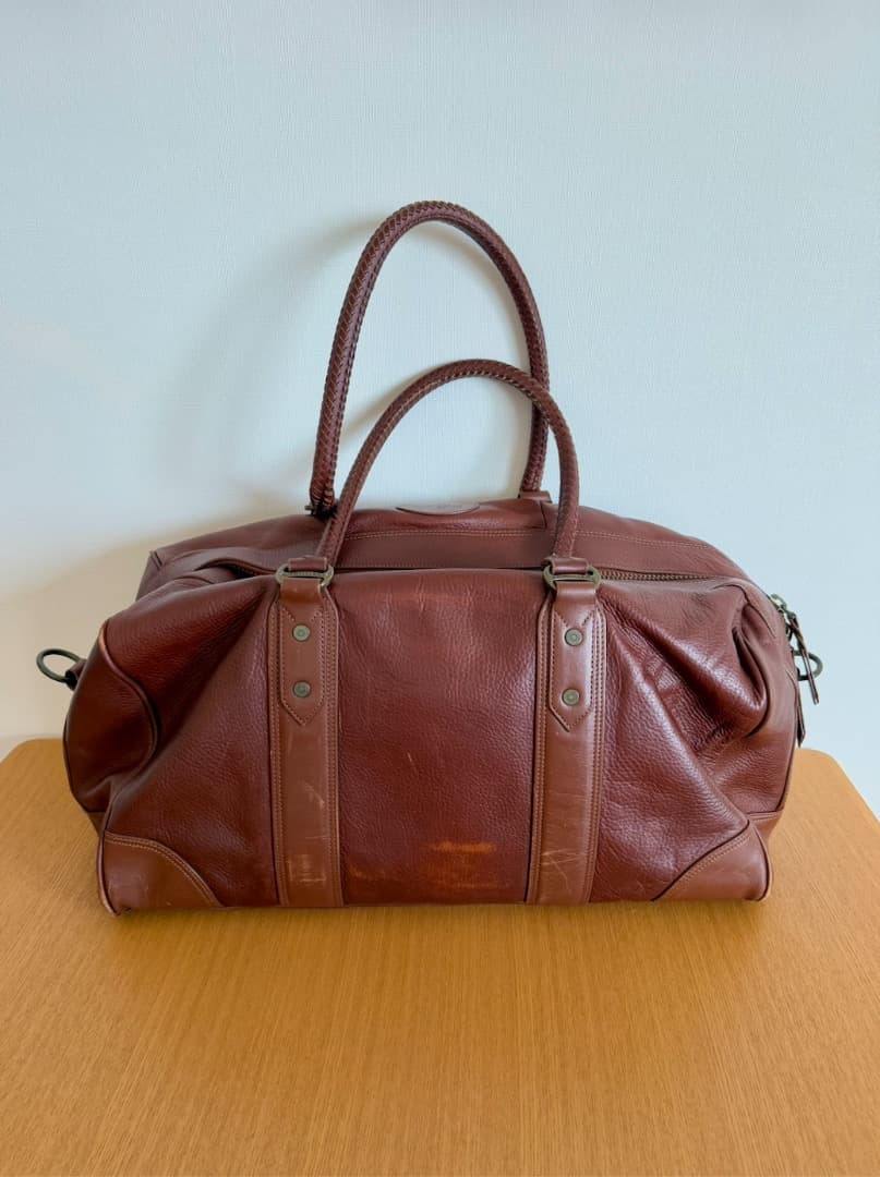 【値下げ】R.M. Williams　ブラウン　本革　レザー　ボストンバック