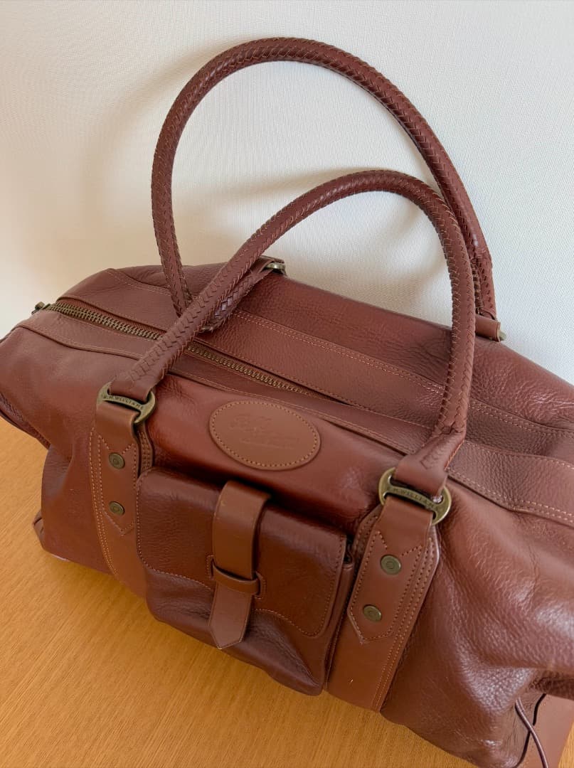 【値下げ】R.M. Williams　ブラウン　本革　レザー　ボストンバック