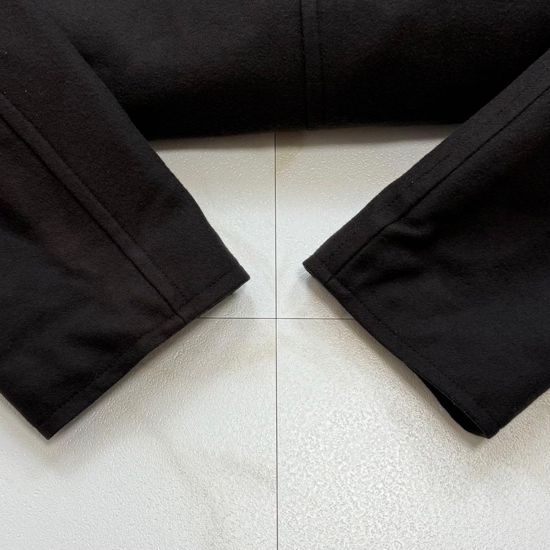 希少 カシミヤ混！ジェイプレス ダブル Pコート イタリア製生地 ネイビー XL