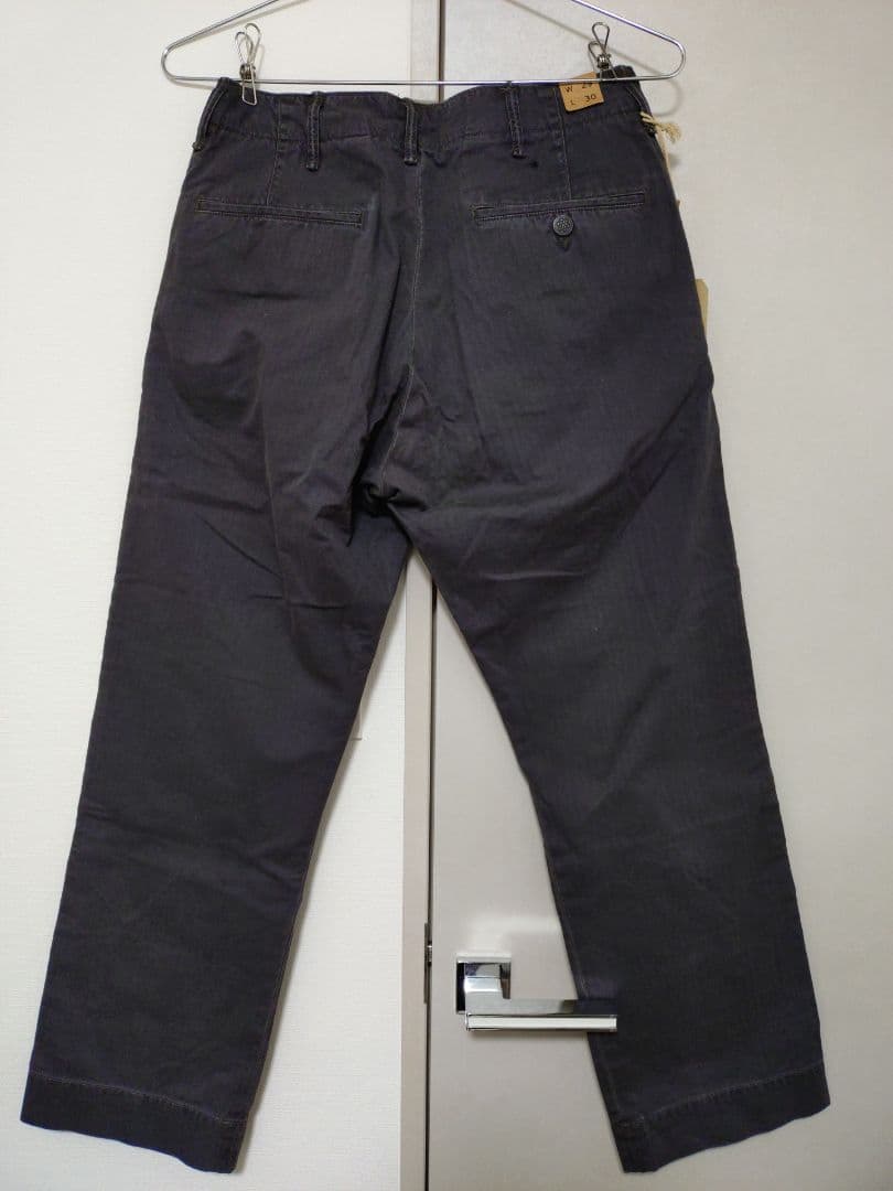 ☆未使用品☆RRL(ダブルアールエル)13スター ヘリンボーンチノパン 黒
