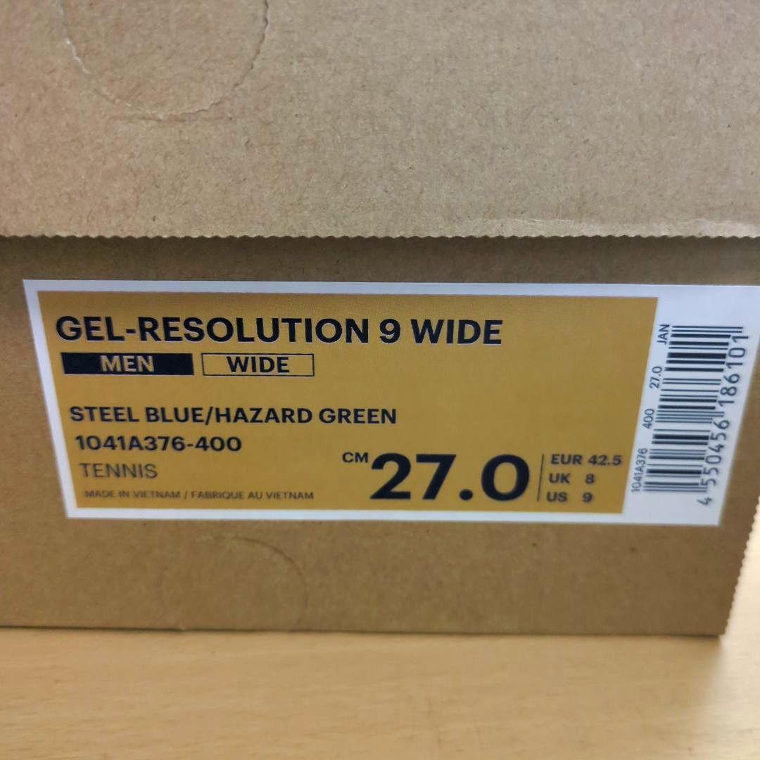 シューズ(男性用) ASICS GEL-RESOLUTION 9 WIDE 27.0cm