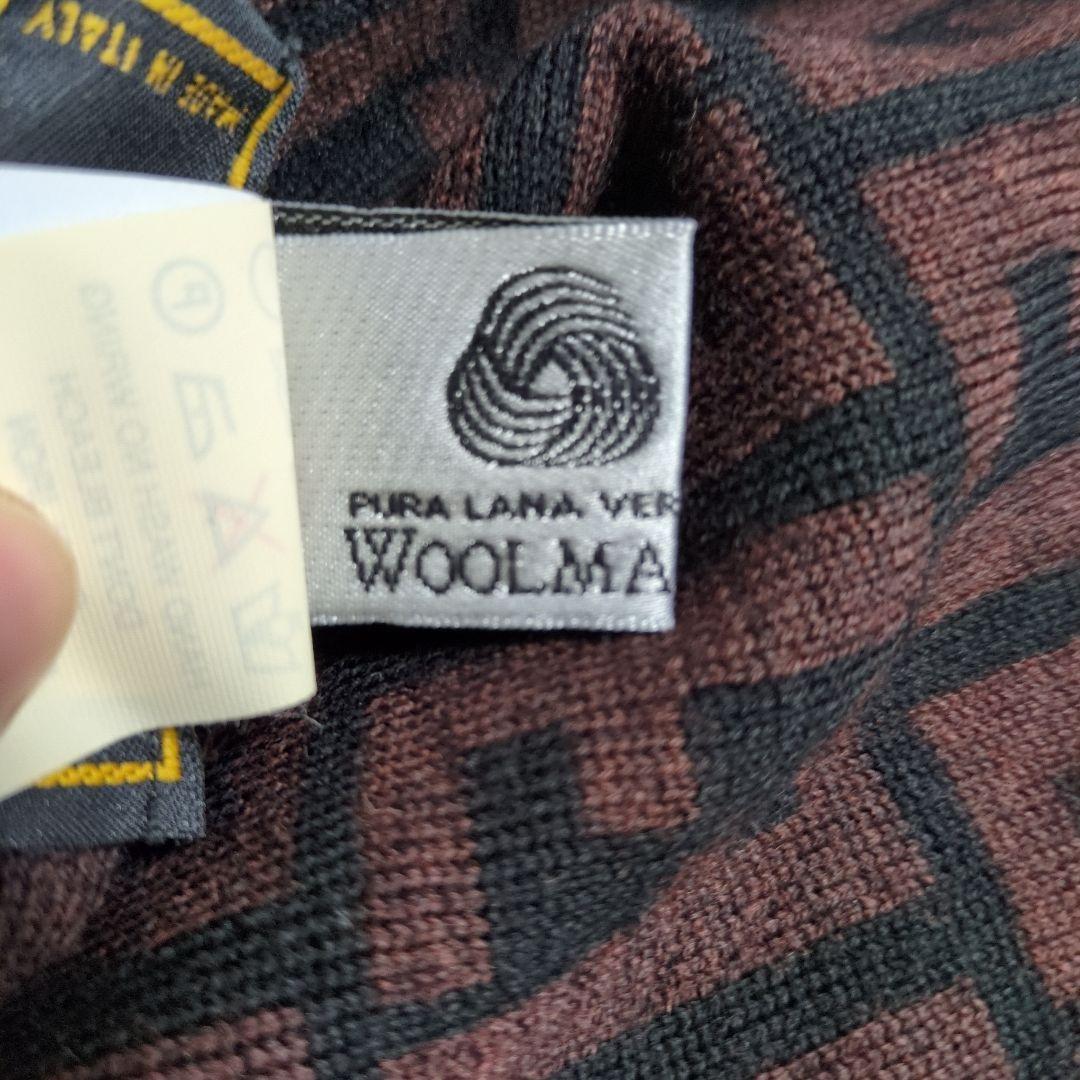 FENDI ズッカ柄 マフラー ストール 総柄 ウール100%