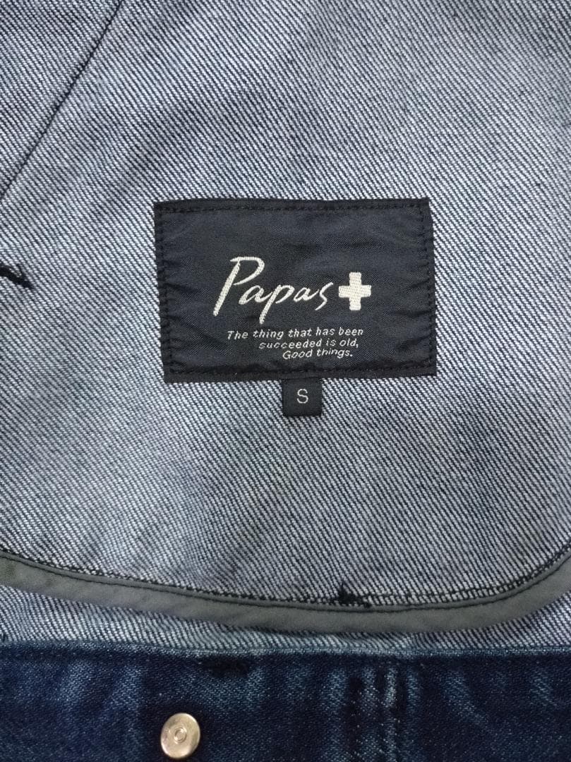 超レア 可愛い 美品 パパスプラス 襟付きMA1型 Gジャン Papas+ M