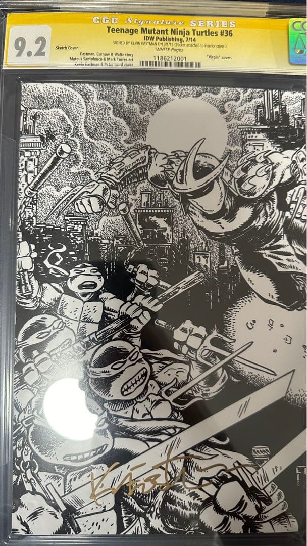 Kevin EastmanJr氏 直筆サイン ミュータント・タートルズ