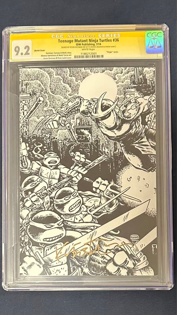 Kevin EastmanJr氏 直筆サイン ミュータント・タートルズ