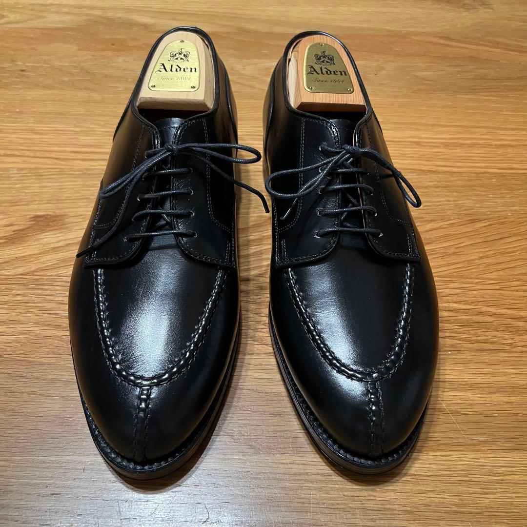 未使用 Alden 961 NST 7EEE ブラック カーフ