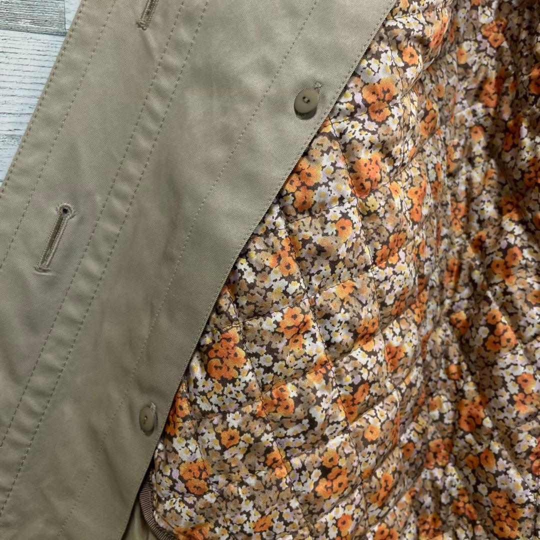 ☆大きいサイズ・5L☆23区 フラワー柄ライナー付きトレンチコート　美品　48