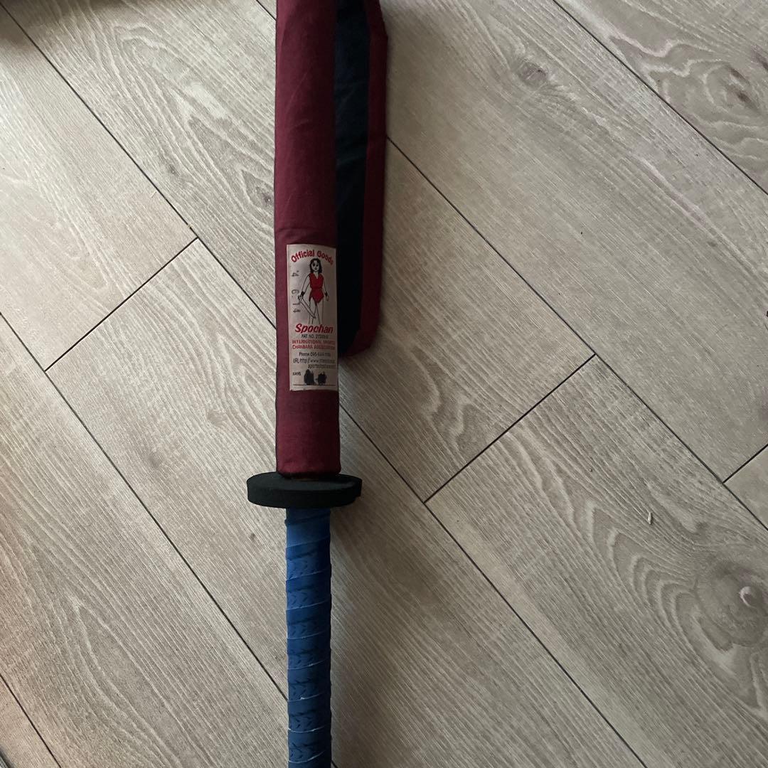 スポーツチャンバラ用具:面・長剣・小太刀のセット