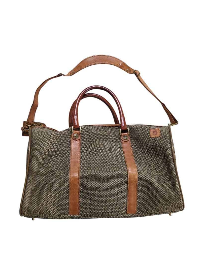 hartmann ハートマン ボストンバッグ ツイード×レザー