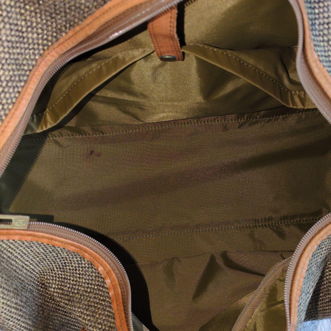 hartmann ハートマン ボストンバッグ ツイード×レザー