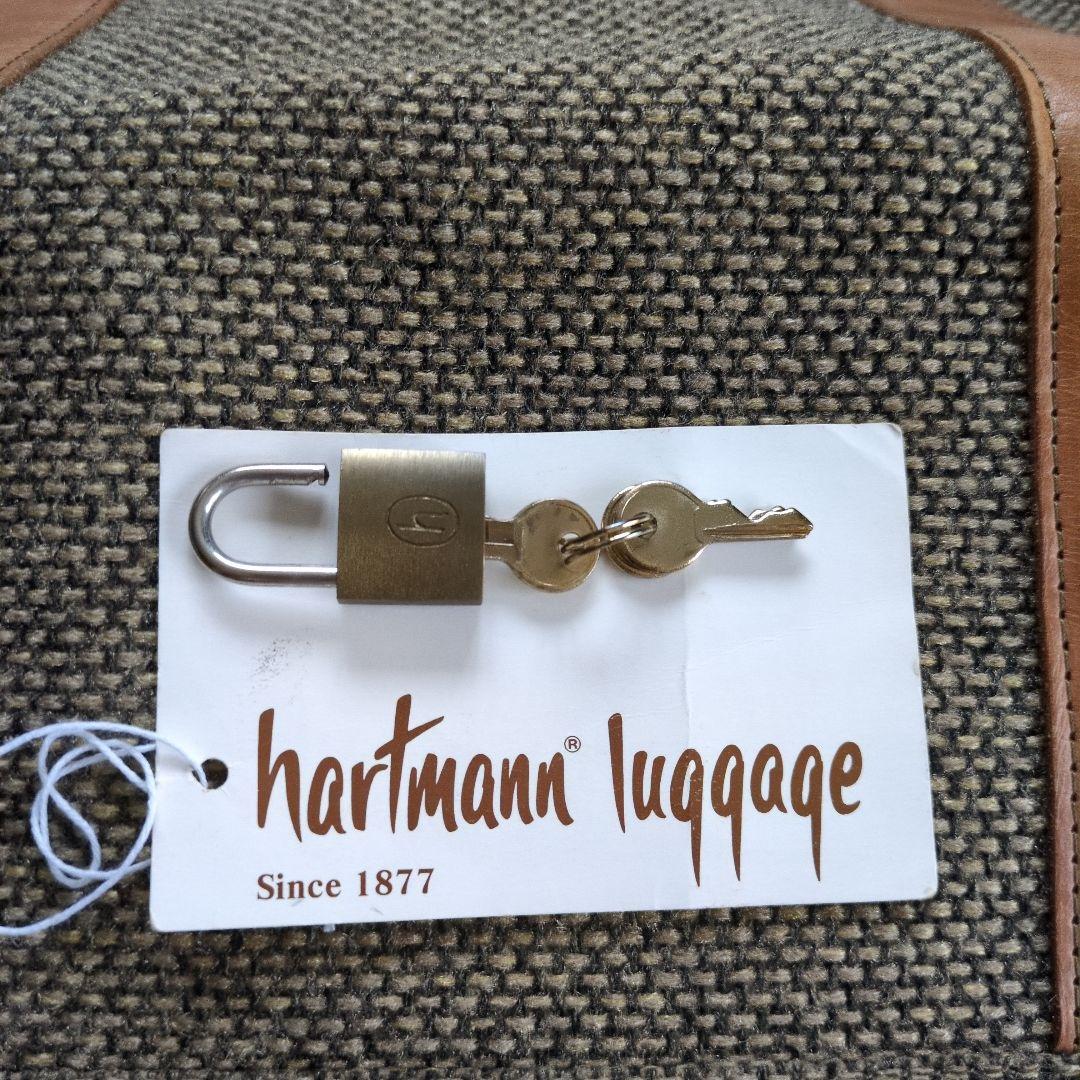 hartmann ハートマン ボストンバッグ ツイード×レザー