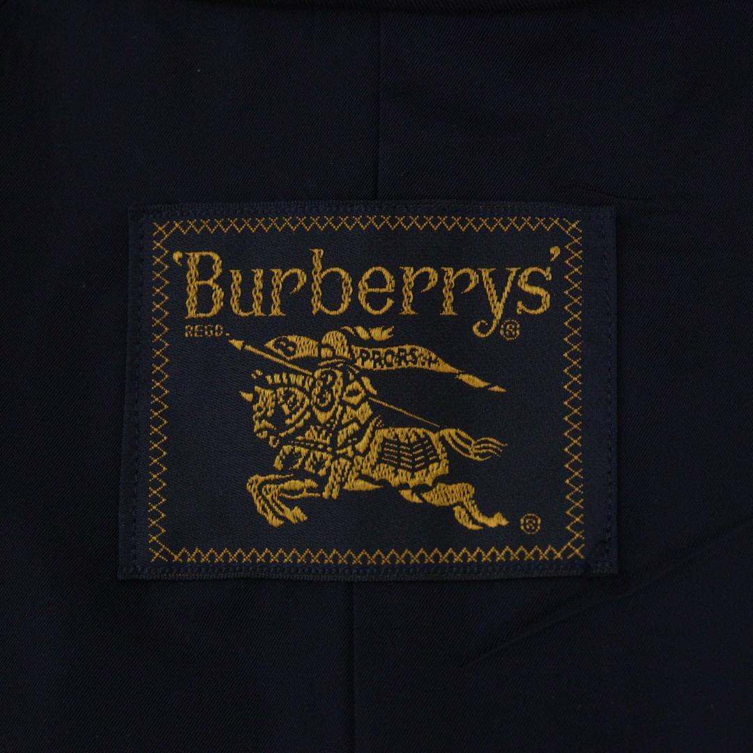 【美品/希少】Burberrys' バーバリー ロングコート 比翼 金ボタン 黒
