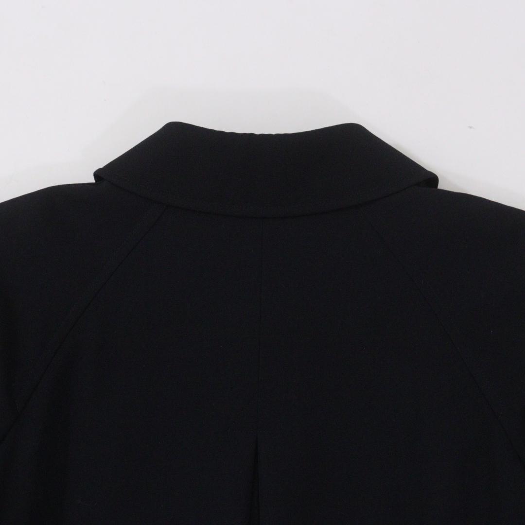【美品/希少】Burberrys' バーバリー ロングコート 比翼 金ボタン 黒