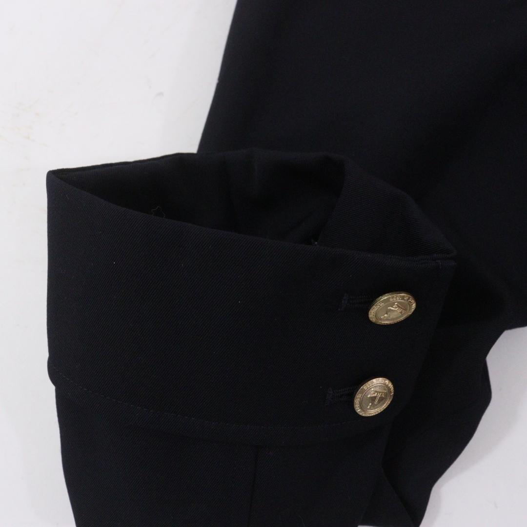 【美品/希少】Burberrys' バーバリー ロングコート 比翼 金ボタン 黒