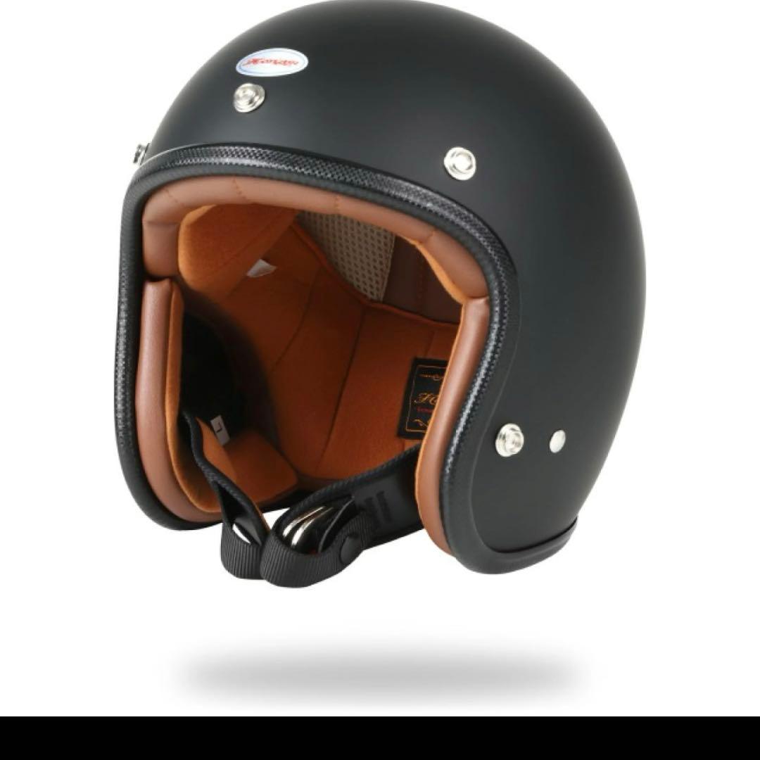 新品マットブラック ジェットヘルメットSG規格　シールド付き