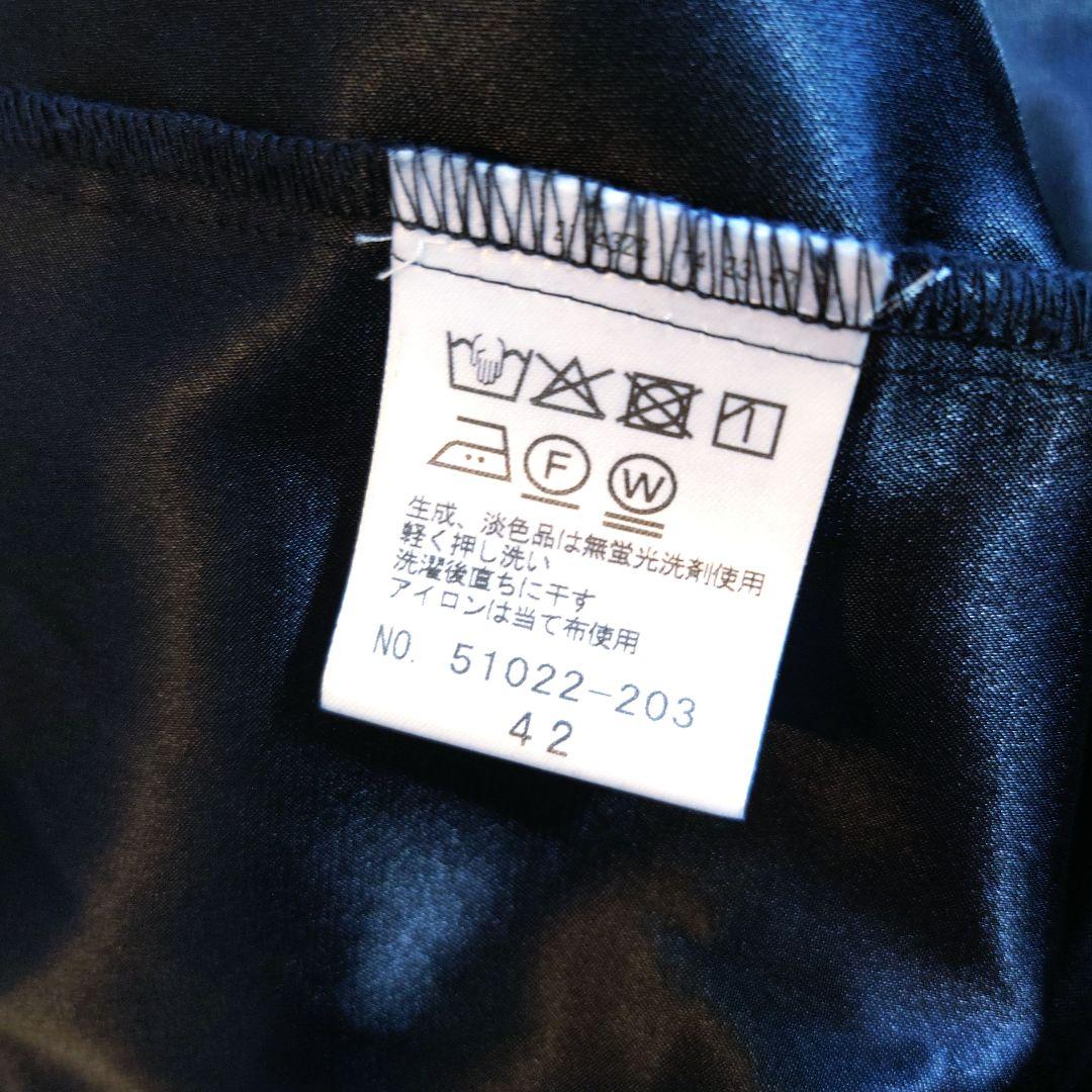 美品　大きいサイズ　ローズティアラ　3Dフラワー切り替え　チュニック