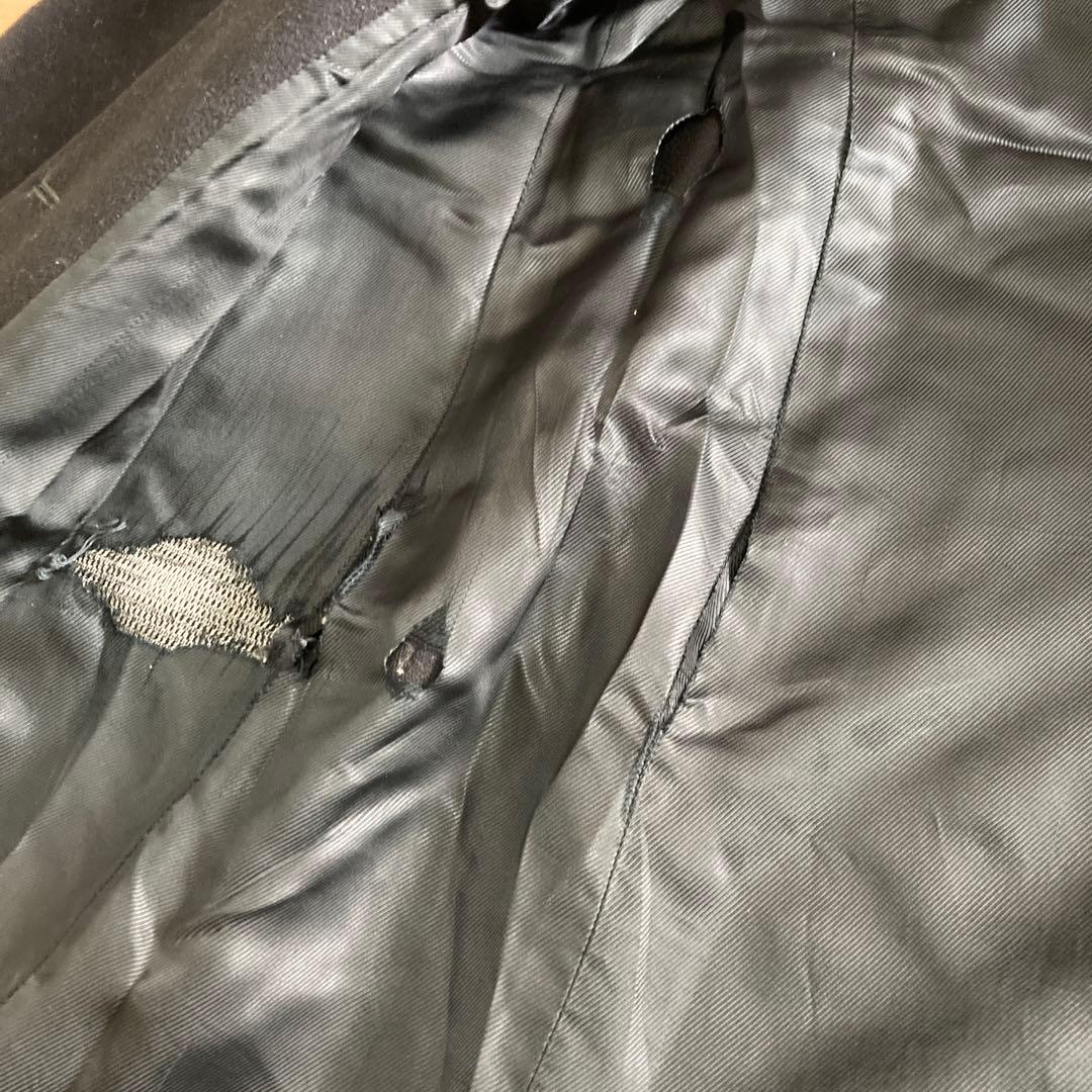 GUCCI ブラック ロングコート 38