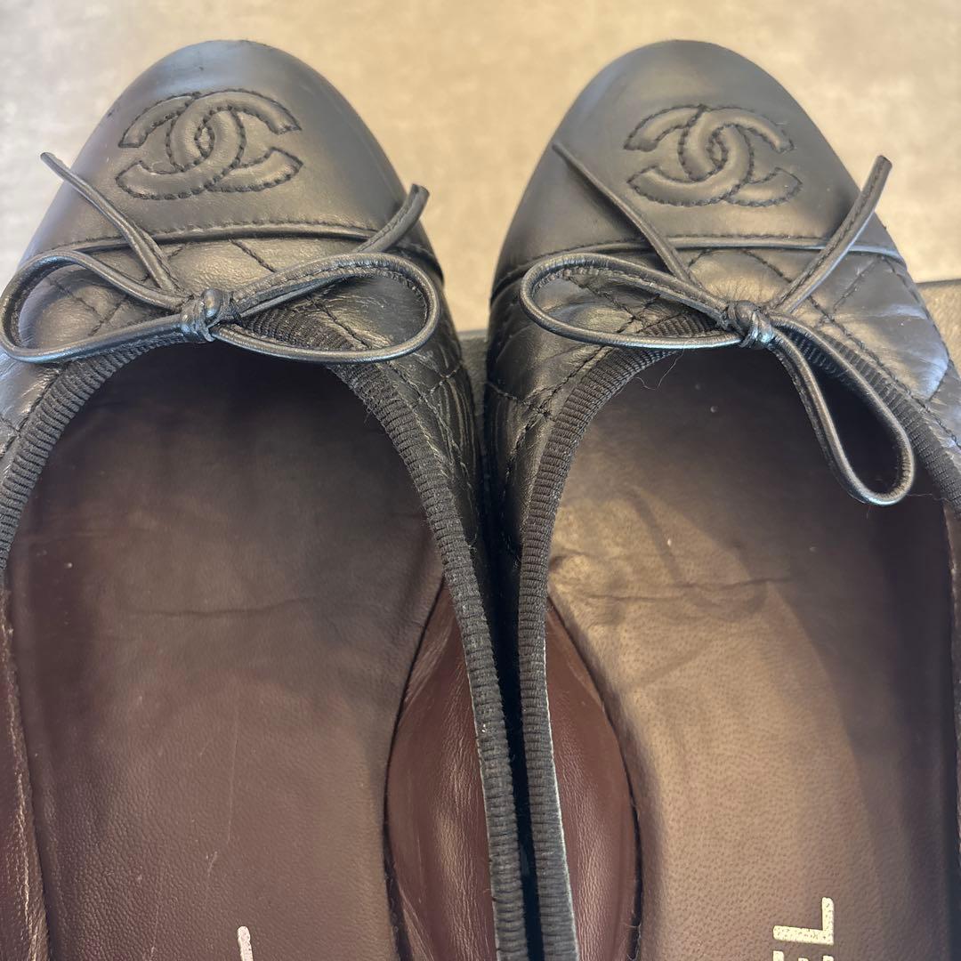 美 品　CHANELシャネル バレリーナ 36.5C（23cm）