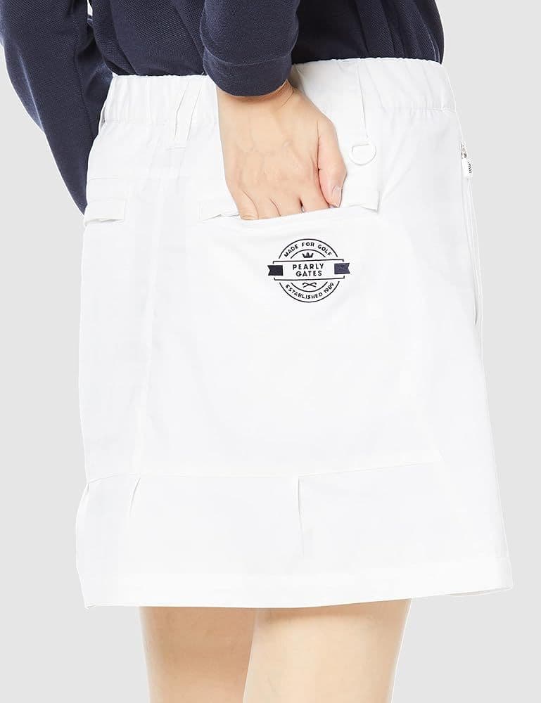 PEARLY GATES 蓄熱素材 ゴルフ スカート ホワイト