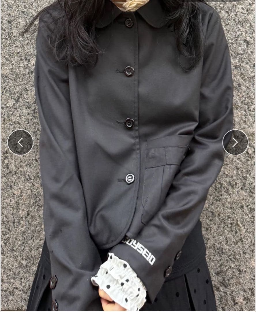 リボンデザインブラックジャケット　COYSEIO CRAMMY Ciel