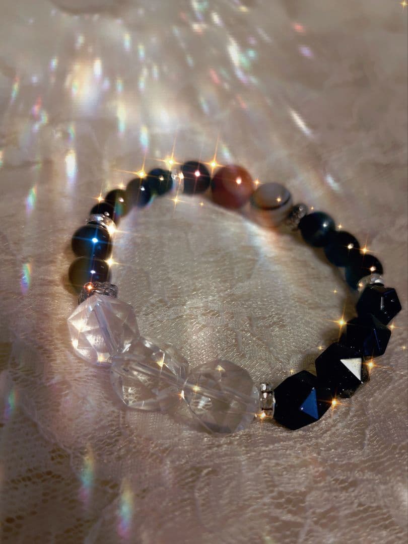 生霊怨念いじめ悪縁厄除け返し/全ての負を倍にしてお返し/ゴムブレスレット