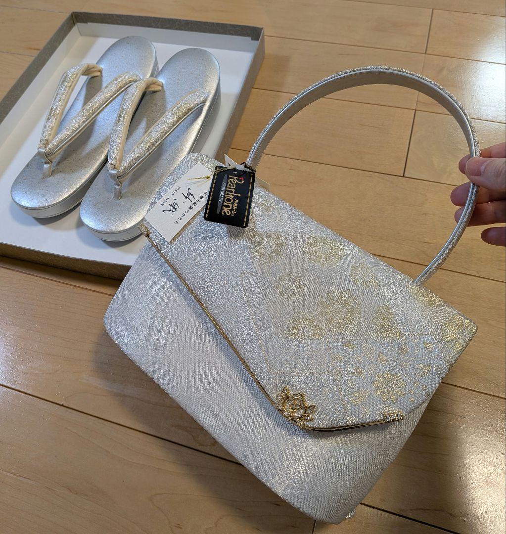 礼装　和装用バッグ草履セット　紗織ブランド　結婚式　入学式　卒業式