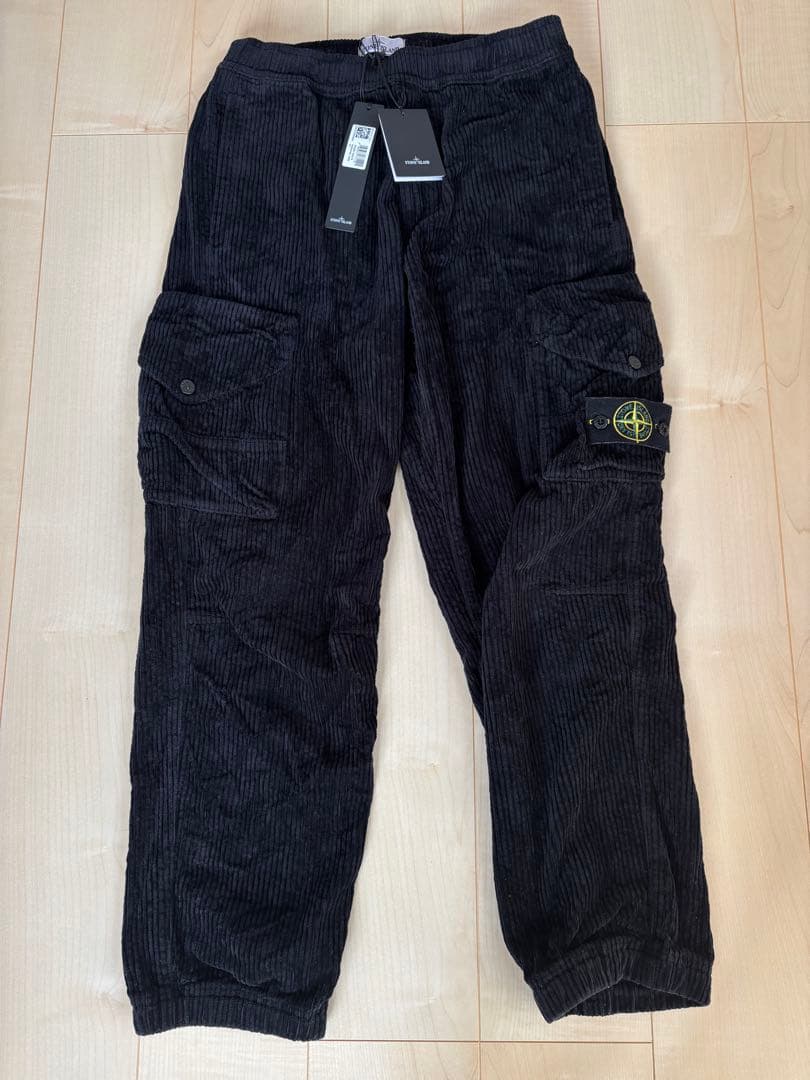 Stone  コーデュロイカーゴパンツ ブラック