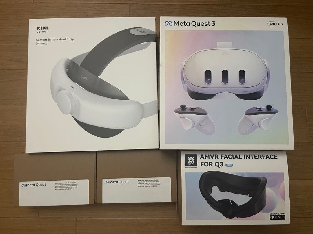  Quest 3 128GB　新品コントローラー　kiwi バッテリー