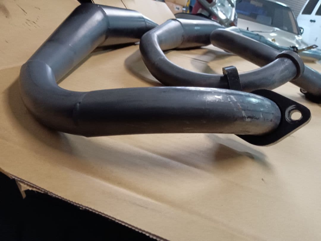 KH400　マッハ400SS 　フレンズ３本爆竹チャンバー（バラチャン）良品