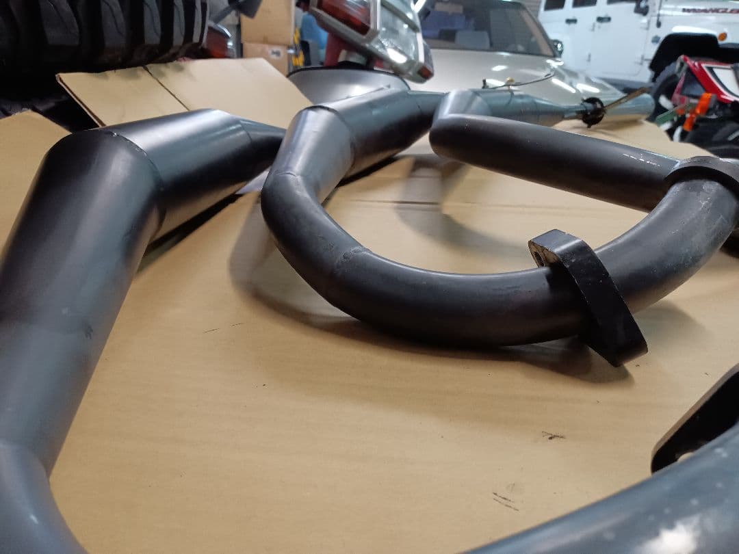 KH400　マッハ400SS 　フレンズ３本爆竹チャンバー（バラチャン）良品