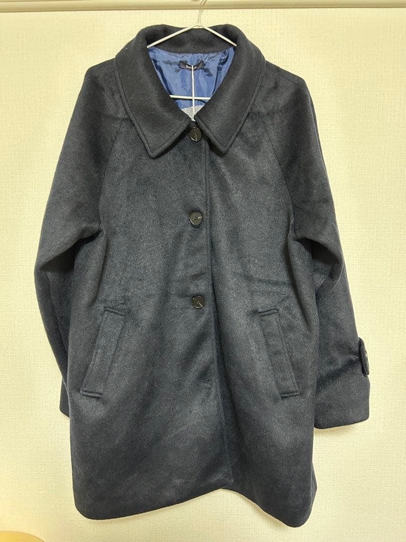 【新作】bokanii ステンカラーコート ネイビー 新品未使用 かすちゃん