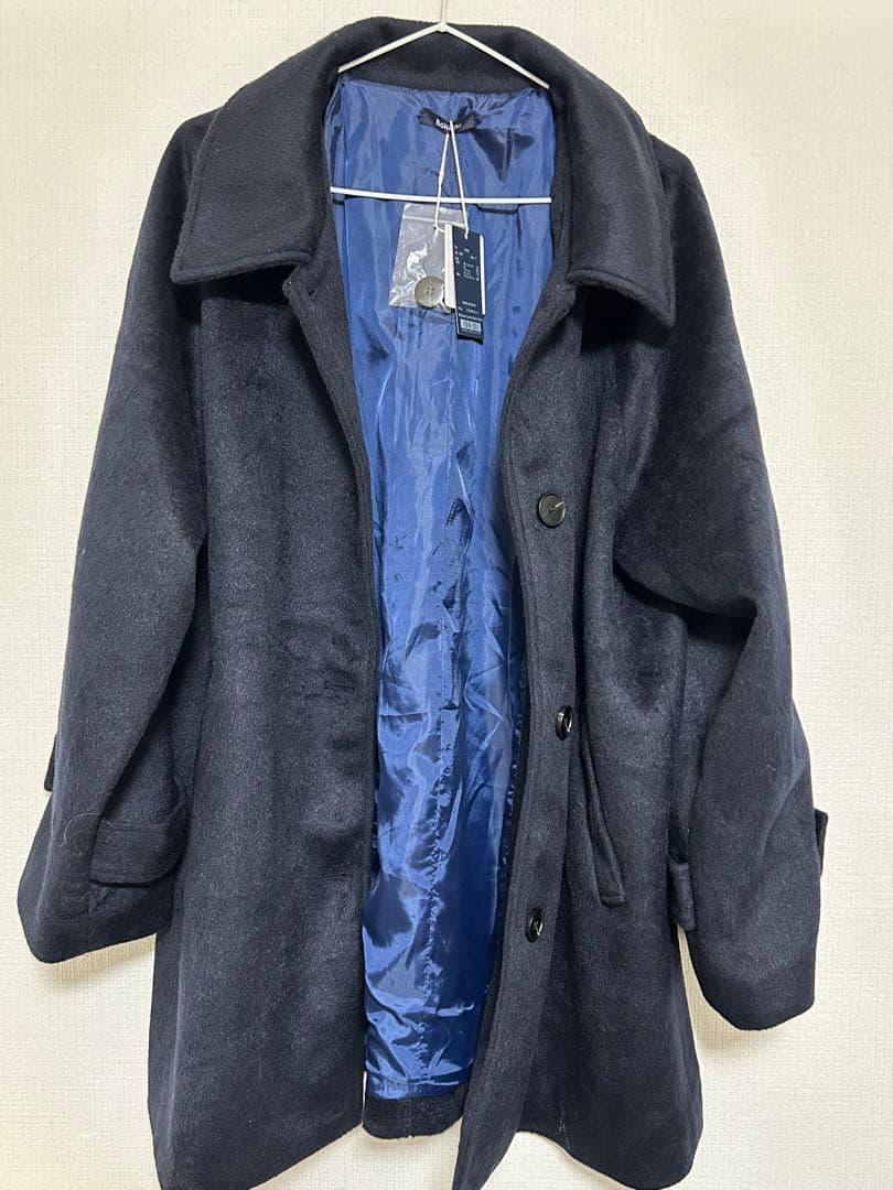 【新作】bokanii ステンカラーコート ネイビー 新品未使用 かすちゃん