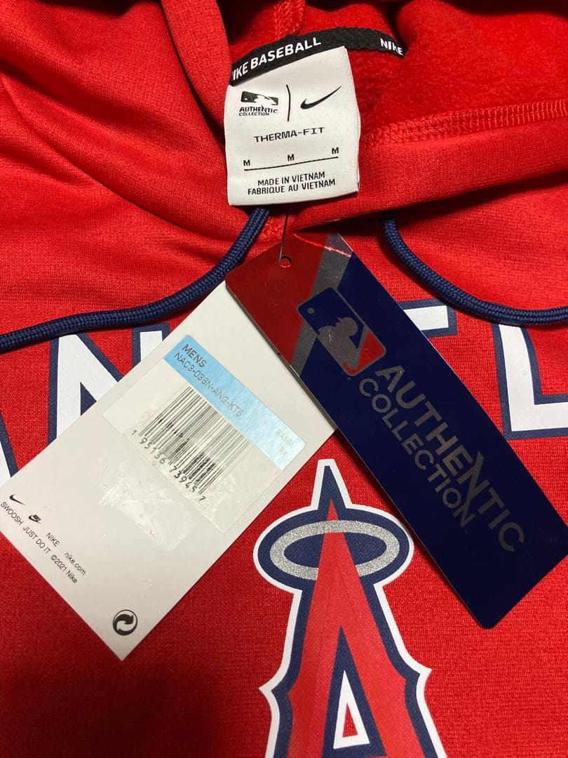 【希少】大谷翔平選手着用モデル　2022NIKE公式エンゼルスパーカー　M