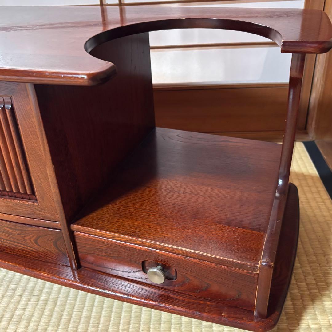 【希少】　karimoku カリモク ポットワゴン キャスター付 茶箪笥