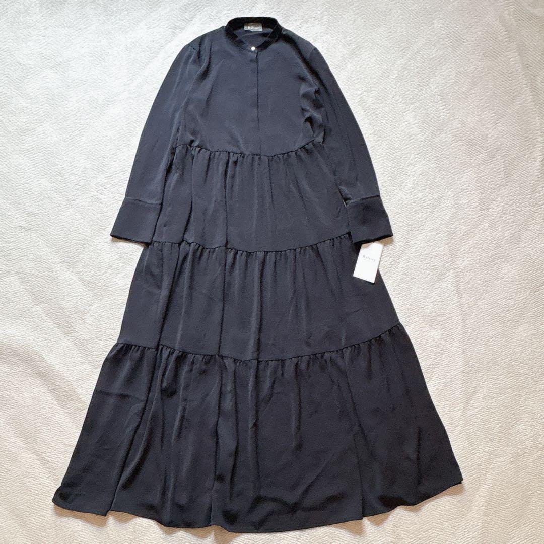 新品✨トゥモローランド ボールジィ パウダリーサテンティアードロングワンピース