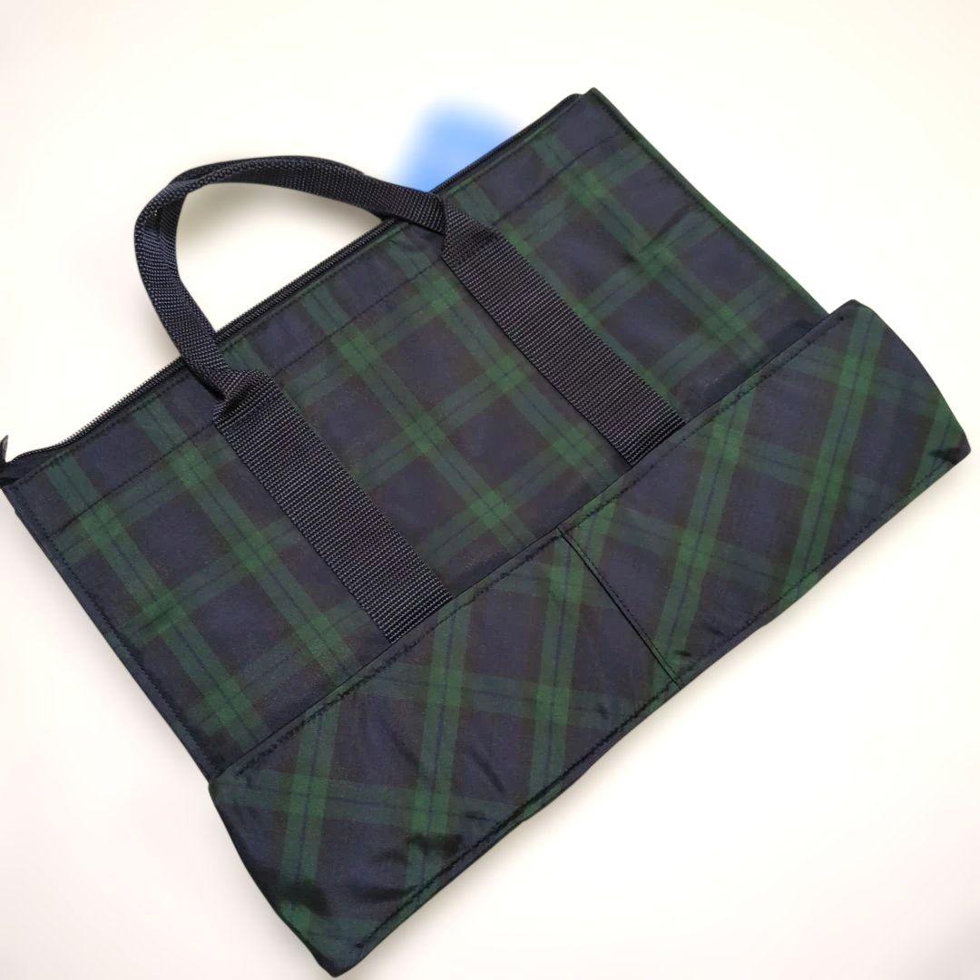 【新品未使用】familiar ファミリア　ブラックウォッチ　トートバッグ