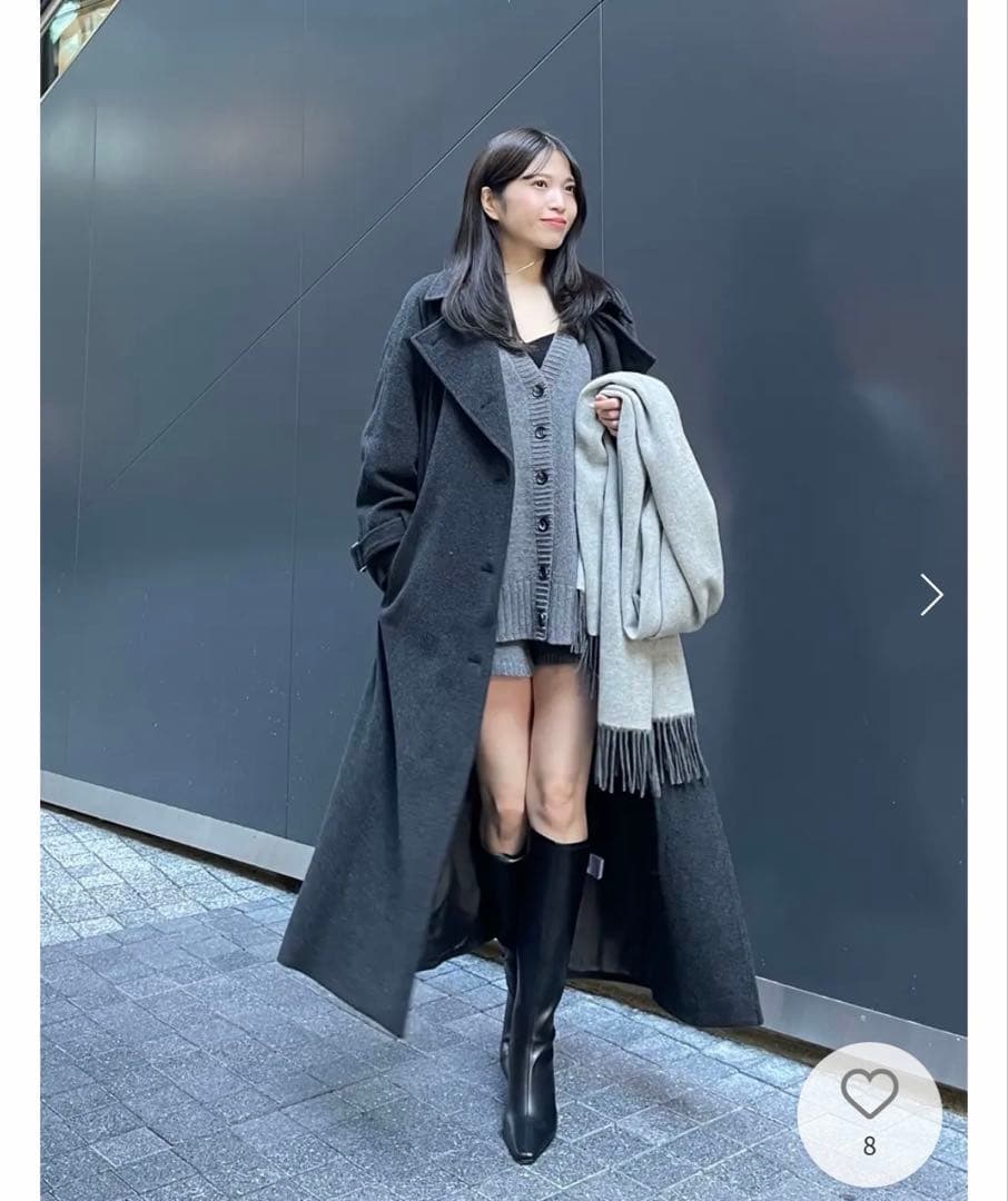 【新品タグ付き】2025✨️即完品 アニュアンス ウール トレンチ コート ロング