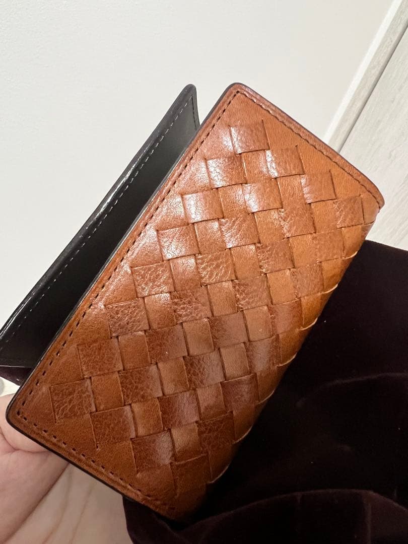 極美品 COCOMEISTER ココマイスター 編み込み レザーキーケース 6連