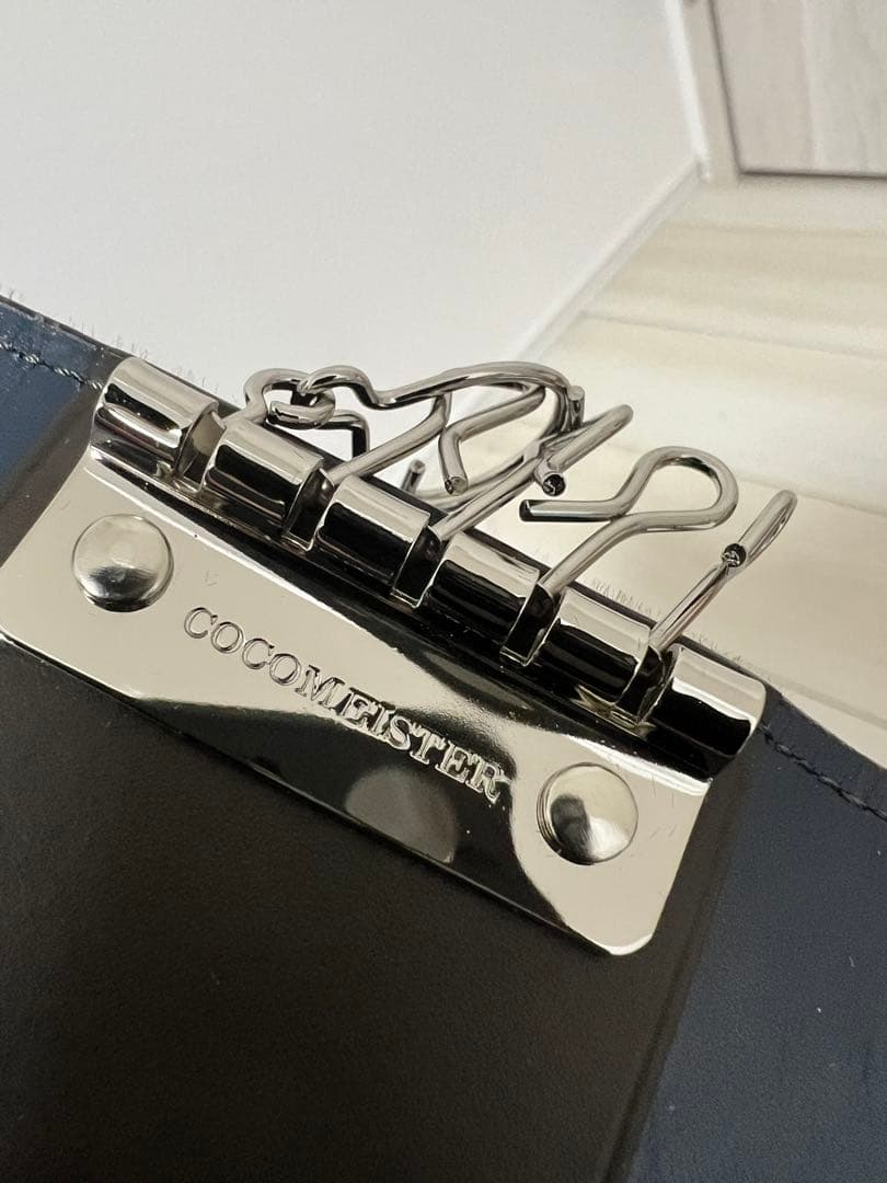 極美品 COCOMEISTER ココマイスター 編み込み レザーキーケース 6連