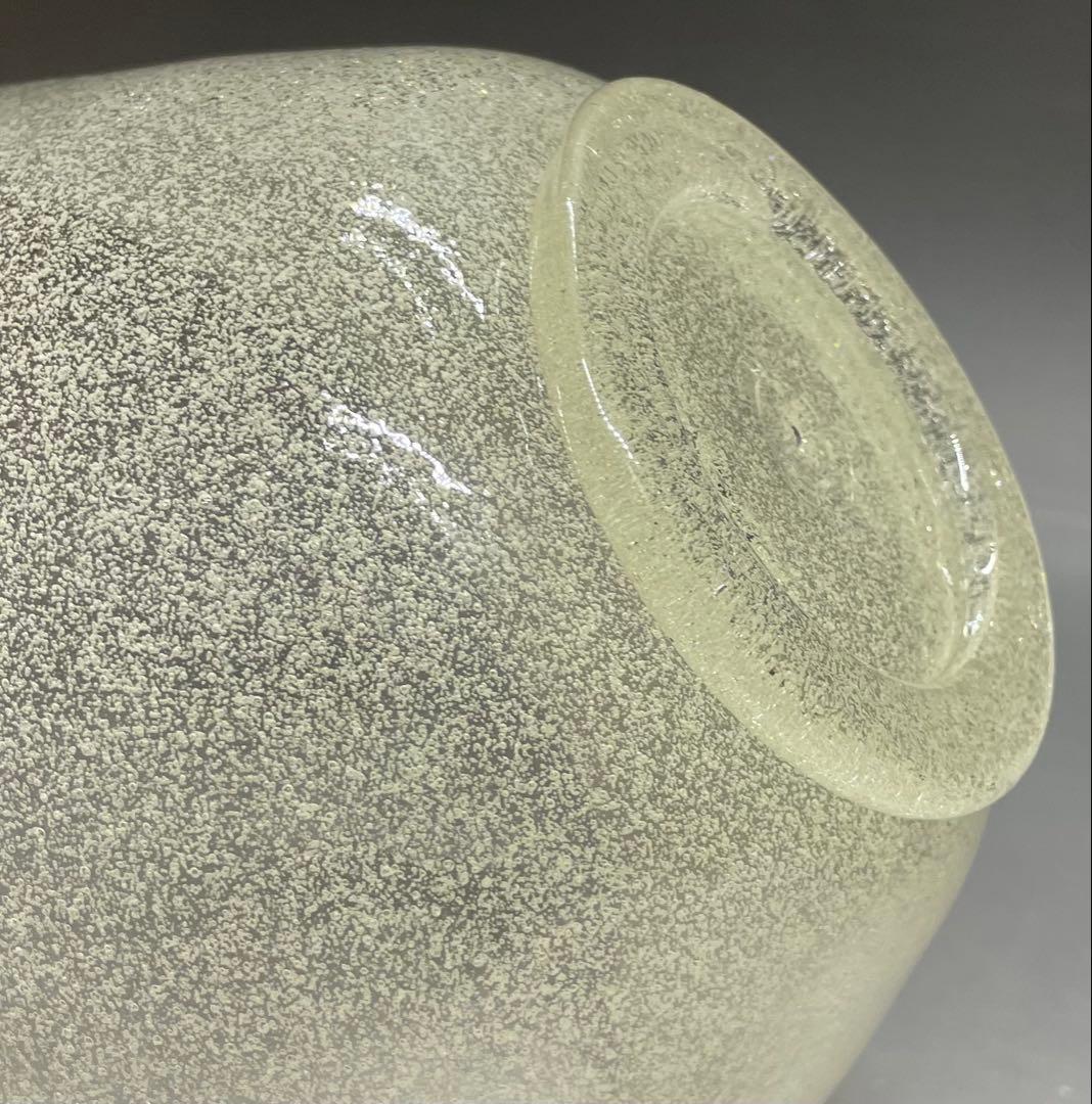 倉敷ガラス　小谷真三　吹きガラス　大鉢　サラダボウル　b9943