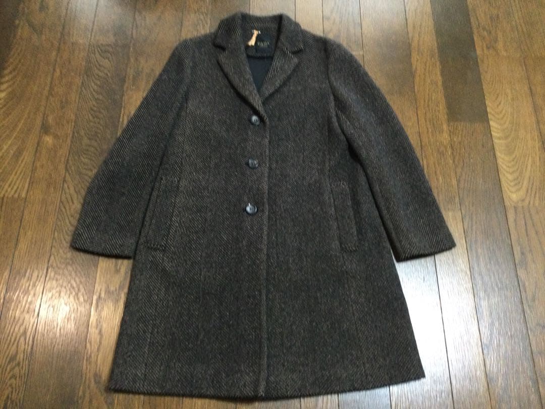 ダーマコレクション　カシミヤヘリンボーンコート